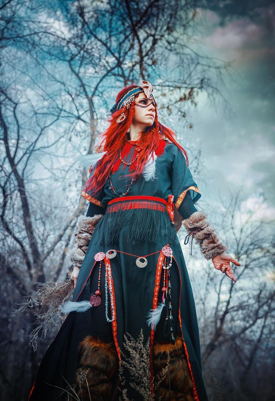 Girls in Slavic costumes underwear in Suwon