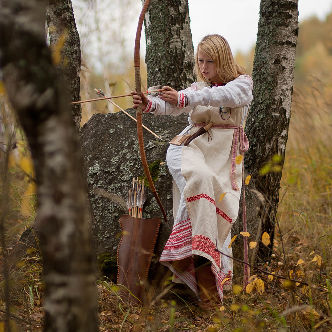 Sexy photo Girls in Slavic costumes in Suwon